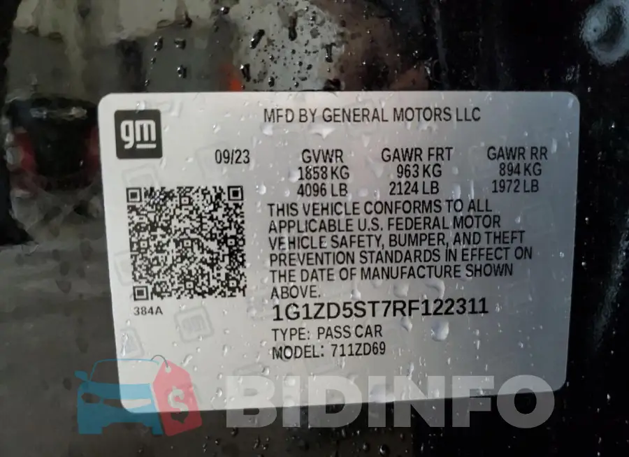 1G1ZD5ST7RF122311 Photo# 12