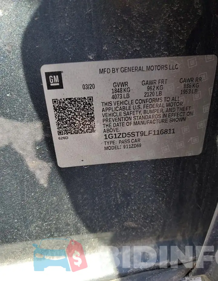 1G1ZD5ST9LF116811 Photo# 12