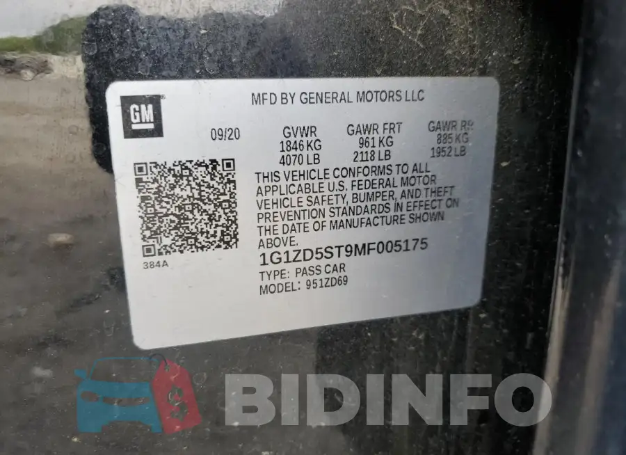 1G1ZD5ST9MF005175 Photo# 13