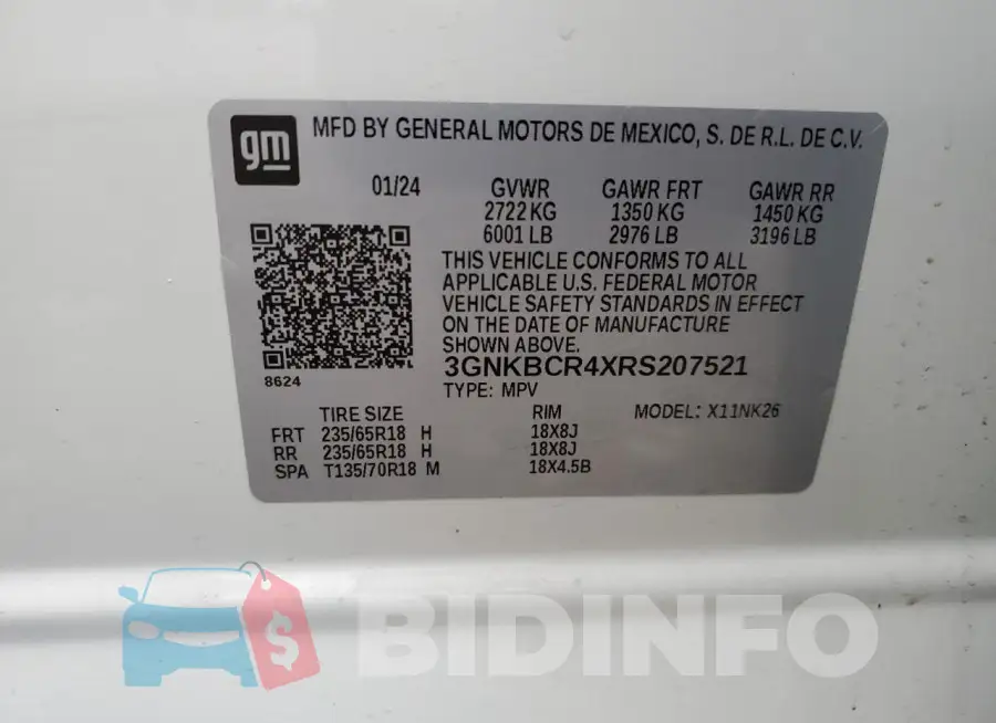 3GNKBCR4XRS207521 Photo# 12