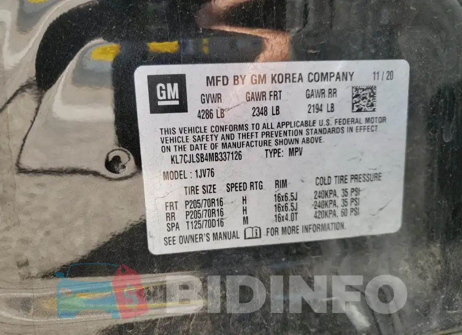 KL7CJLSB4MB337126 Photo# 12