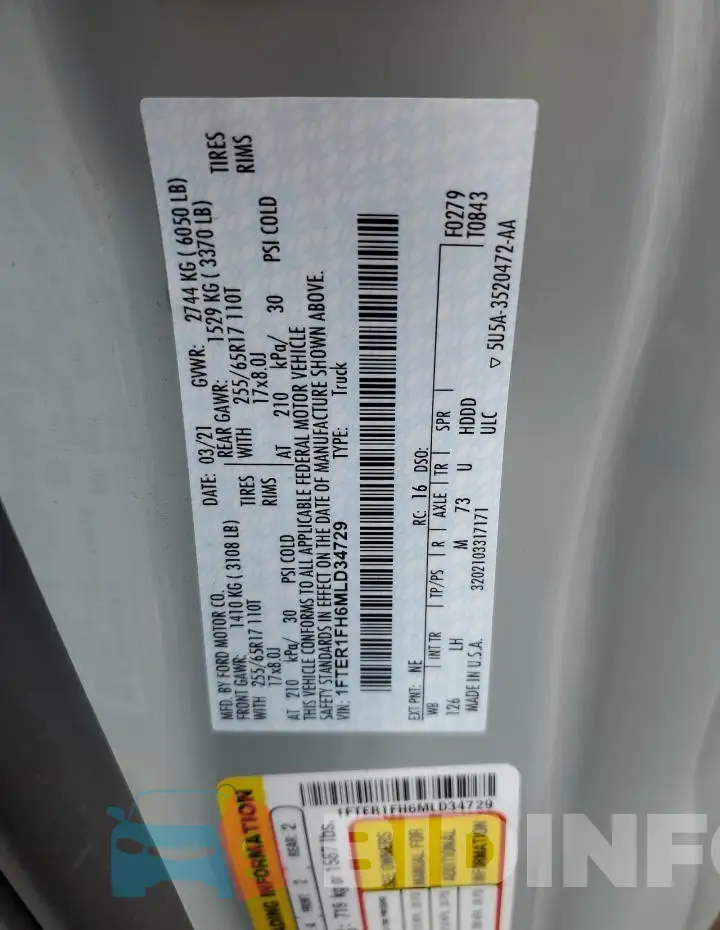1FTER1FH6MLD34729 Photo# 13