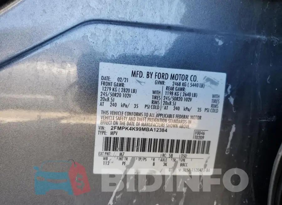 2FMPK4K99MBA12384 Photo# 13
