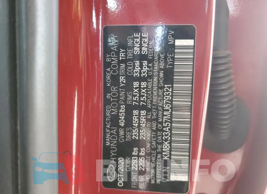 KM8K33A57MU679321 Photo# 12