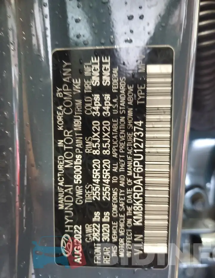KM8KRDAF6PU127374 Photo# 13