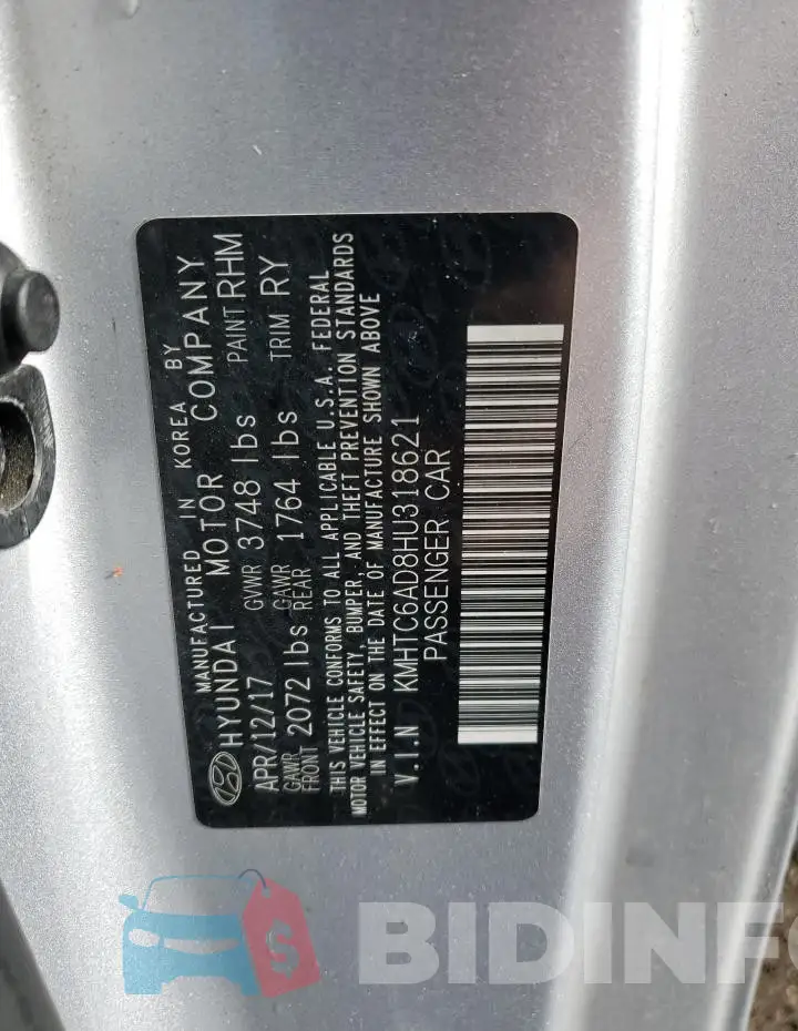 KMHTC6AD8HU318621 Photo# 12