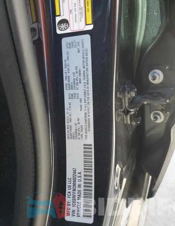 1C6SRFFM3MN822447 Photo# 13