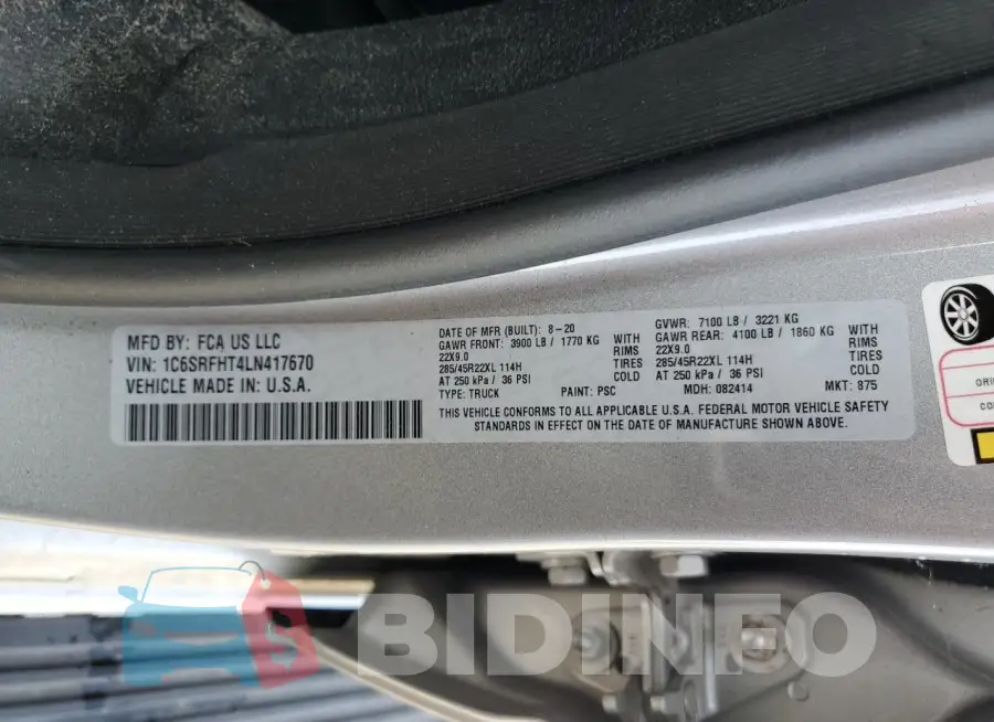 1C6SRFHT4LN417670 Photo# 13