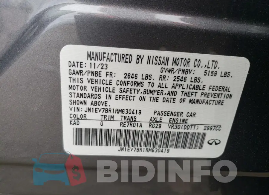 JN1EV7BR1RM630419 Photo# 13
