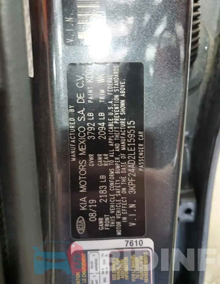 3KPF24AD2LE159515 Photo# 13