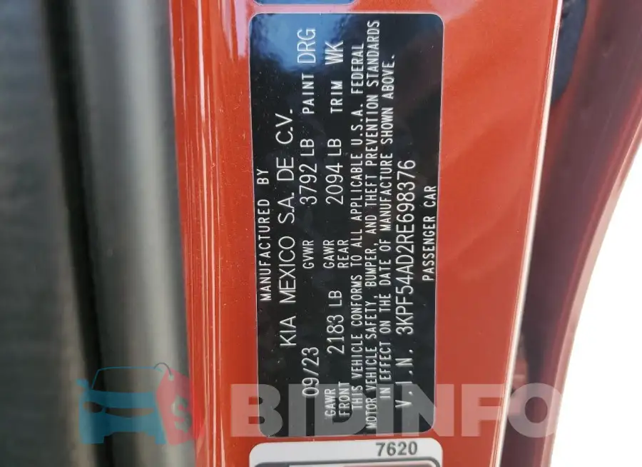 3KPF54AD2RE698376 Photo# 12