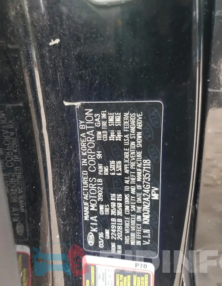 KNDJN2A24G7357118 Photo# 12
