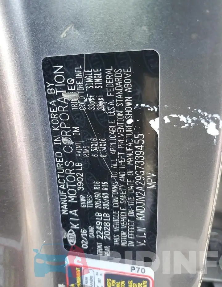 KNDJN2A29G7339455 Photo# 12