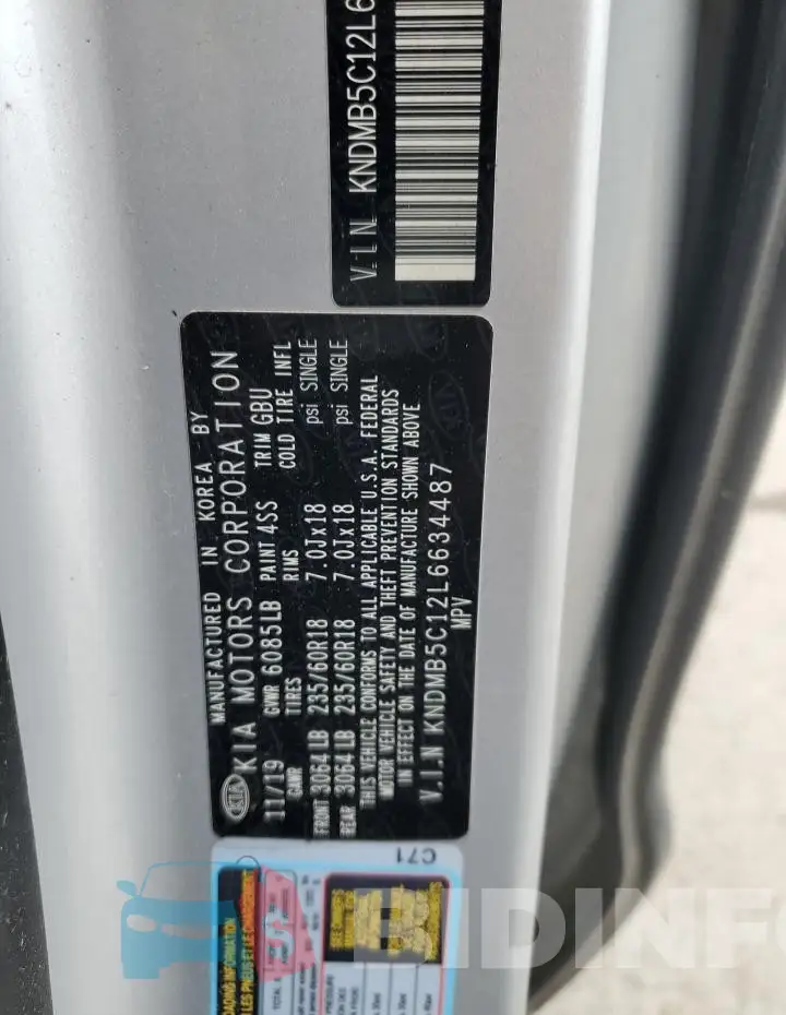KNDMB5C12L6634487 Photo# 14
