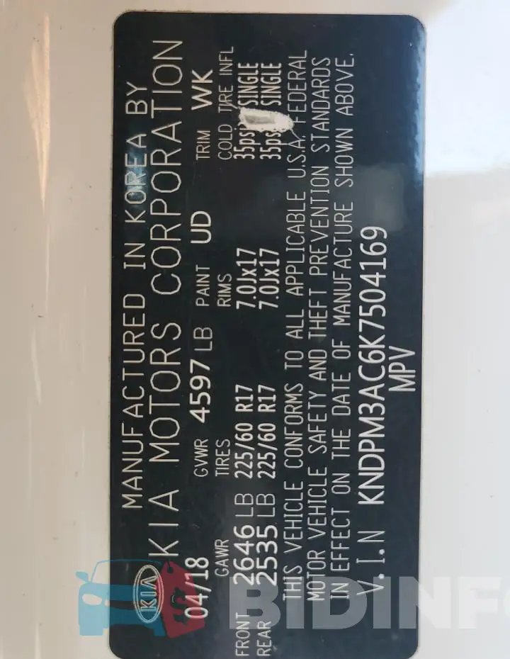 KNDPM3AC6K7504169 Photo# 13