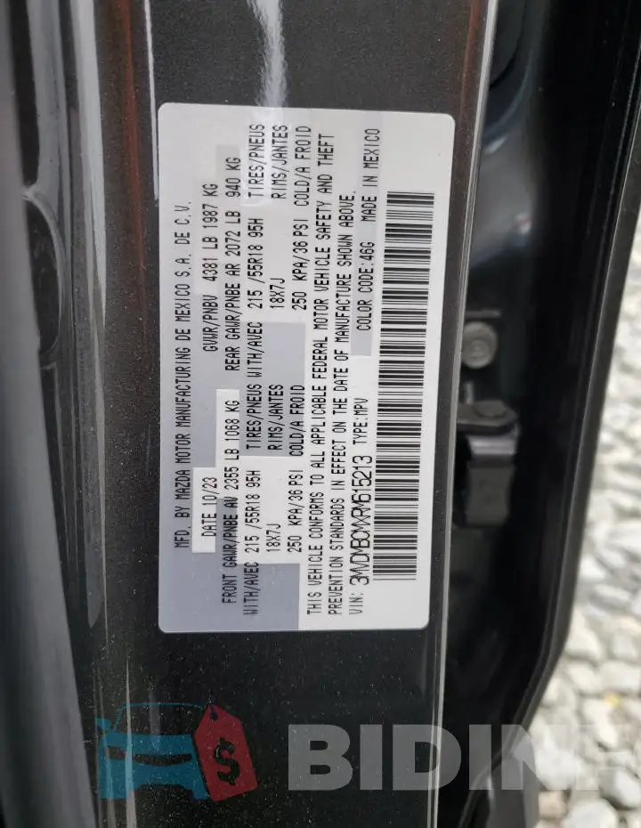 3MVDMBCMXRM615213 Photo# 13