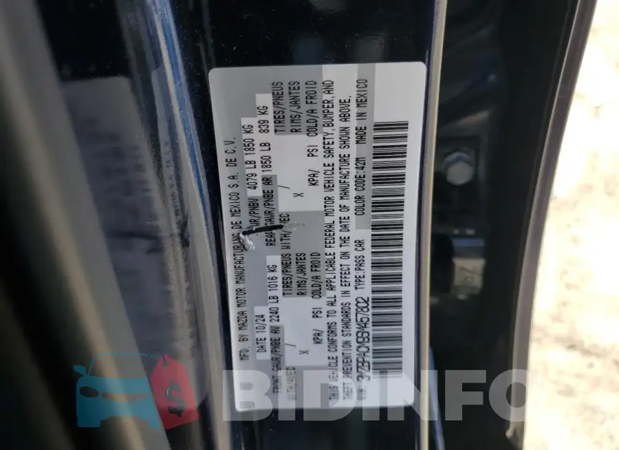 3MZBPACM9SM457802 Photo# 12