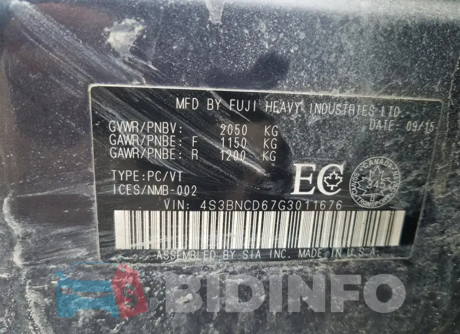 4S3BNCD67G3011676 Photo# 12