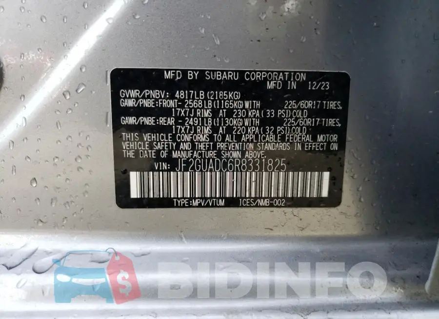 JF2GUADC6R8331825 Photo# 12