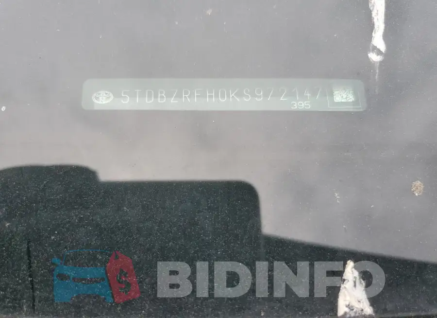 5TDBZRFH0KS972147 Photo# 13
