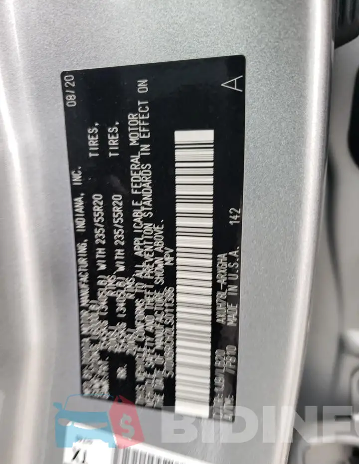 5TDXBRCH2LS011386 Photo# 14