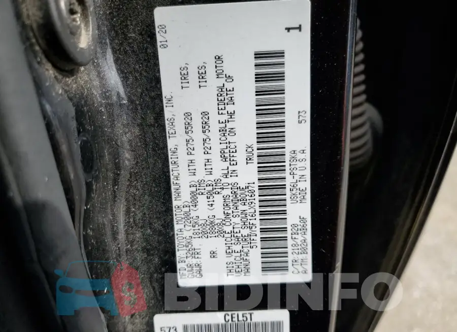 5TFDY5F16LX916071 Photo# 12