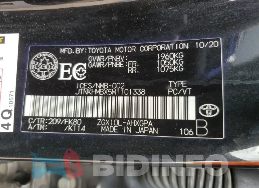 JTNKHMBX5M1101338 Photo# 12