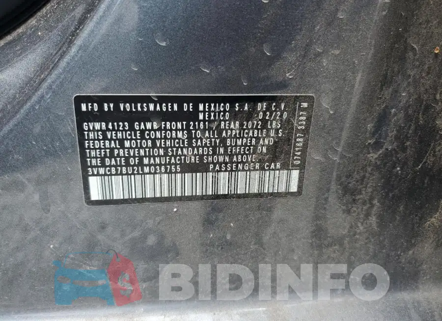 3VWCB7BU2LM036755 Photo# 12