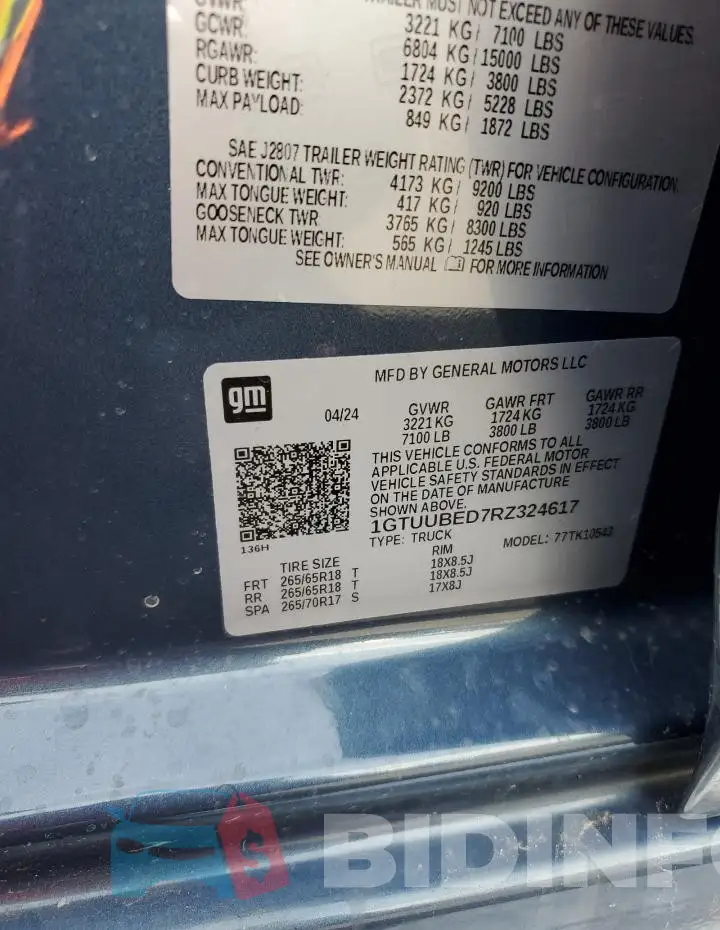 1GTUUBED7RZ324617 Photo# 12