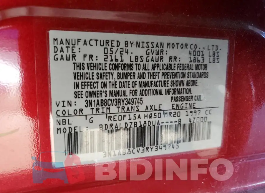 3N1AB8CV3RY349745 Photo# 12