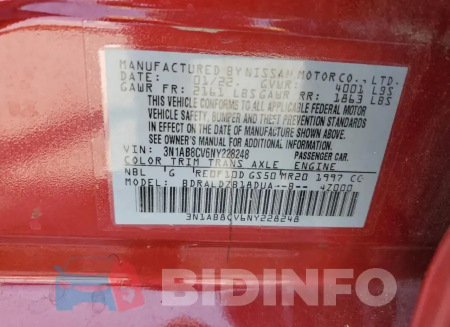 3N1AB8CV6NY228248 Photo# 12
