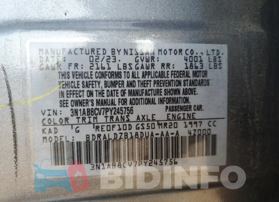 3N1AB8CV7PY245756 Photo# 12