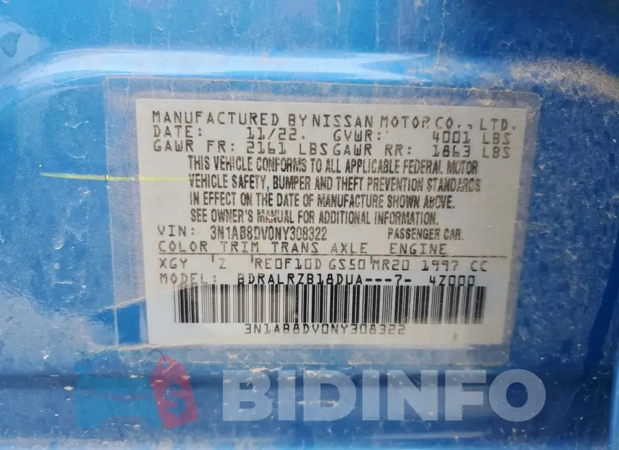 3N1AB8DV0NY308322 Photo# 12
