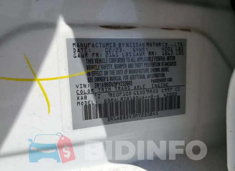3N1AB8DV3PY233845 Photo# 12