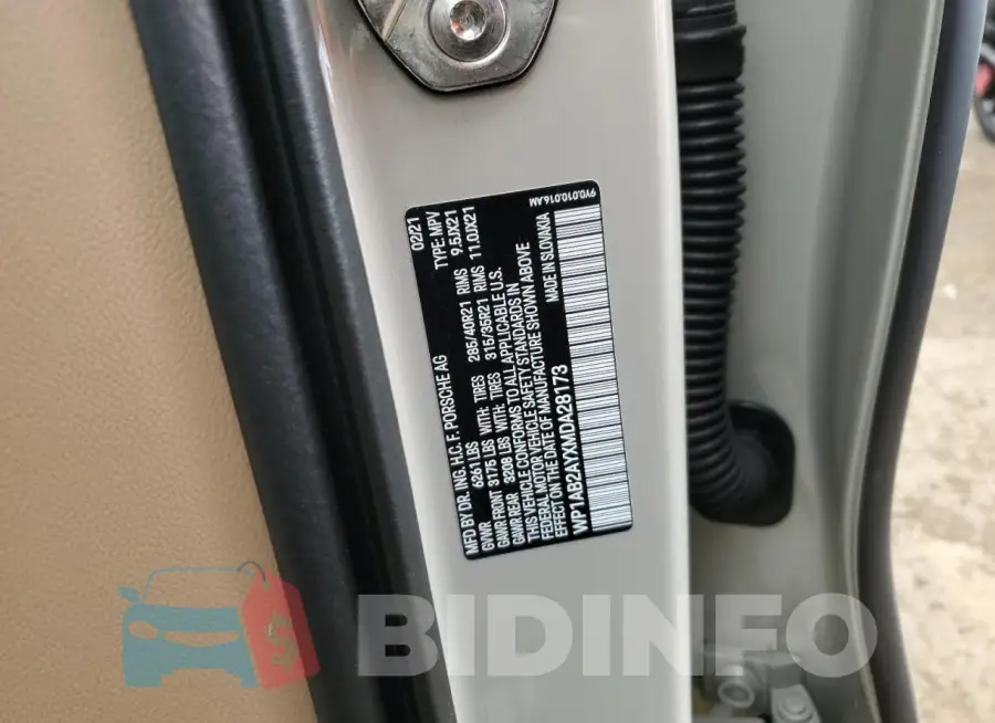 WP1AB2AYXMDA28173 Photo# 12