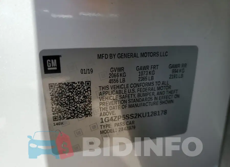 1G4ZP5SS2KU128178 Photo# 12