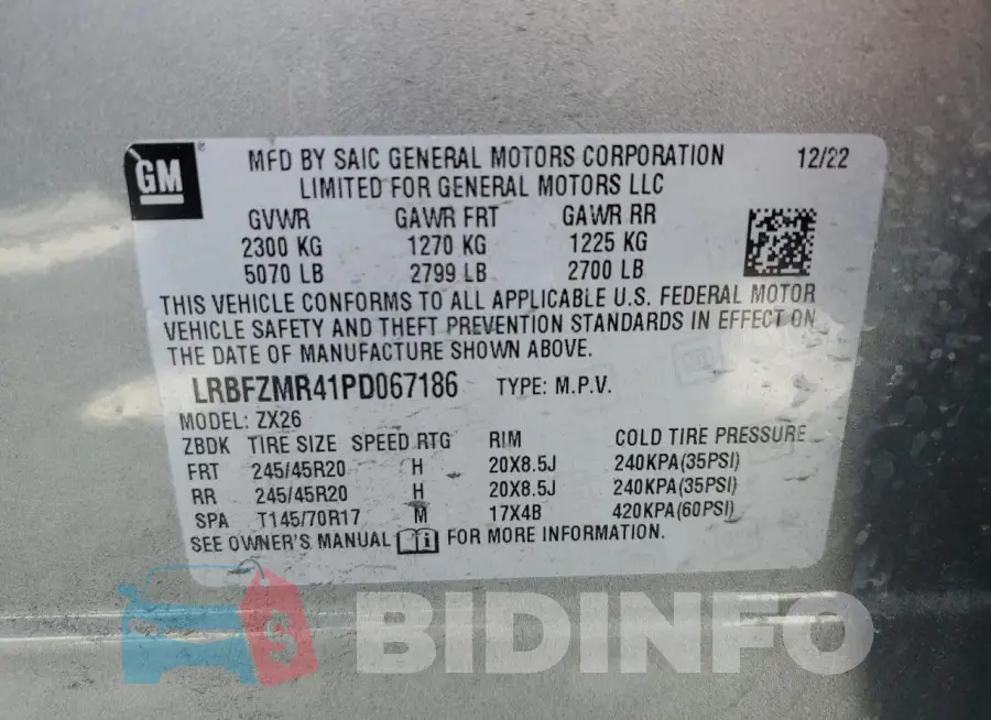 LRBFZMR41PD067186 Photo# 13