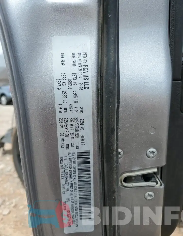 1C4PJLLB8LD606587 Photo# 14