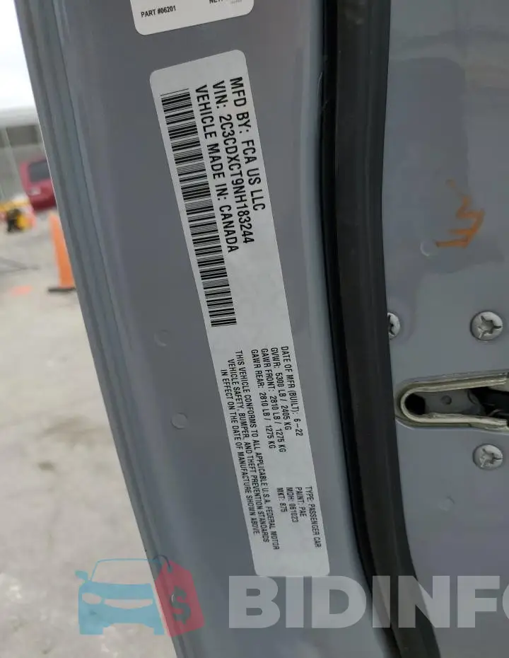 2C3CDXCT9NH183244 Photo# 13