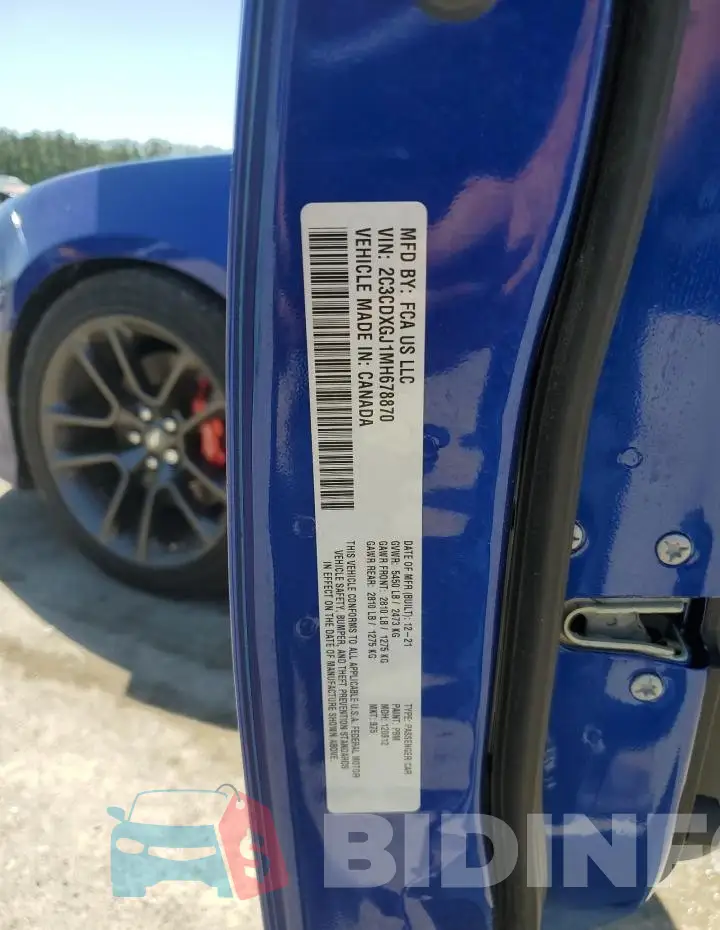 2C3CDXGJ1MH678870 Photo# 13