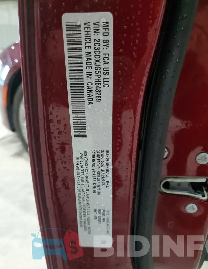2C3CDXJG5PH648269 Photo# 12