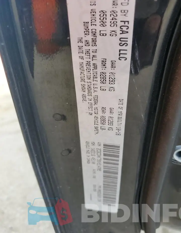 2C3CDXKT5KH514785 Photo# 12