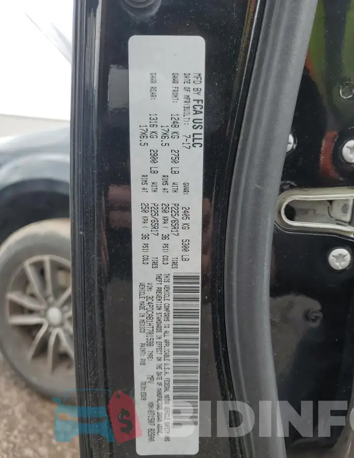 3C4PDCAB1HT701598 Photo# 14
