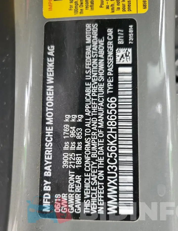 WMWXU3C56K2H86566 Photo# 14