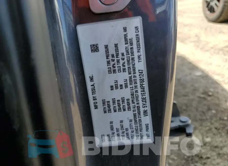 5YJ3E1EA4PF681247 Photo# 13