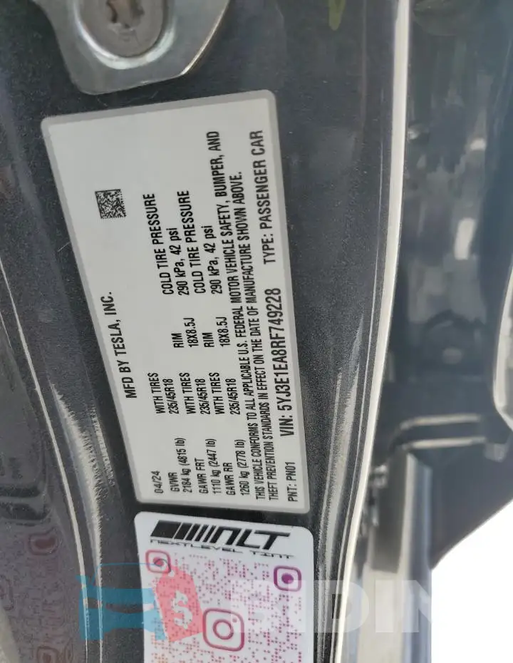 5YJ3E1EA8RF749228 Photo# 12