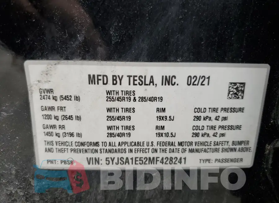 5YJSA1E52MF428241 Photo# 13