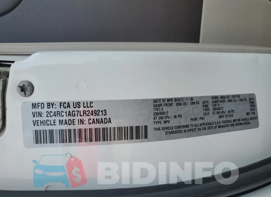 2C4RC1AG7LR249213 Photo# 13