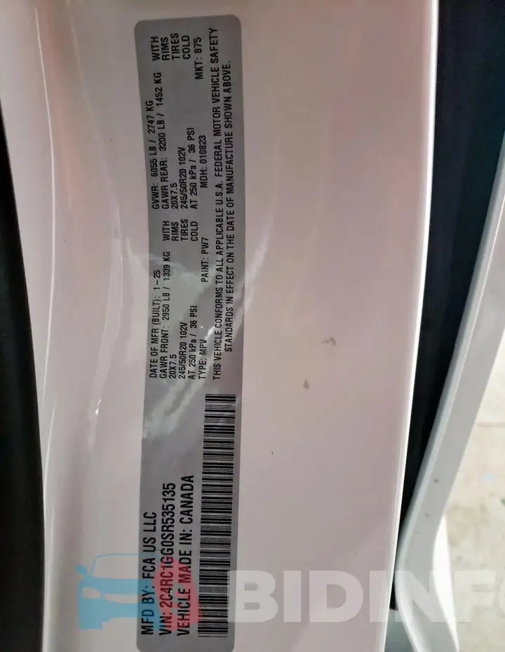 2C4RC1GG0SR535135 Photo# 14