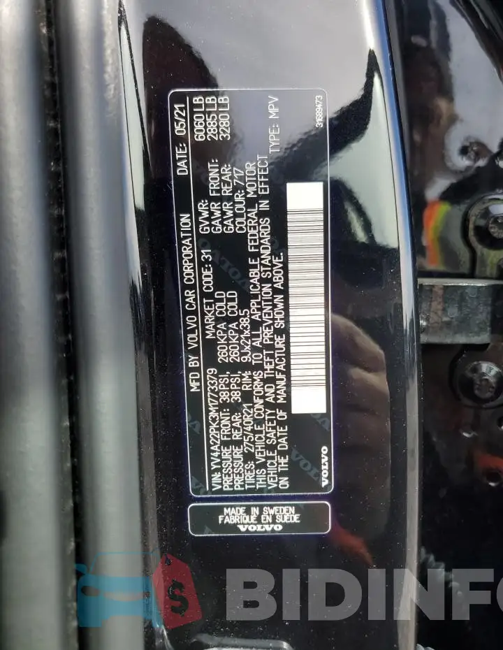 YV4A22PK3M1773379 Photo# 14